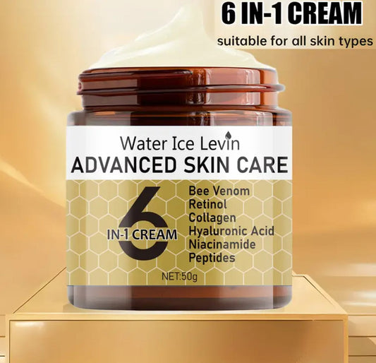 🌟 Discover the Secret to Radiant Skin: WATER ICE LEVIN 6-in-1 Advanced Bee Venom Retinol Skin Care Cream
