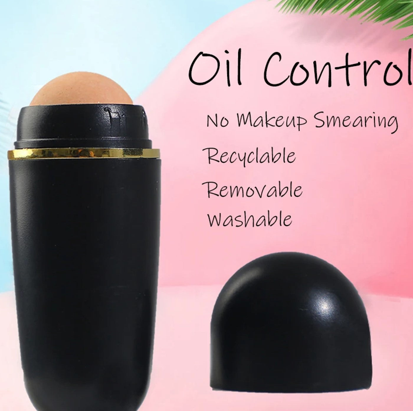 Premium Volcanic Oil-Absorbing Face Roller – Natural Skincare Tool for Shine-Free, Smooth Skin