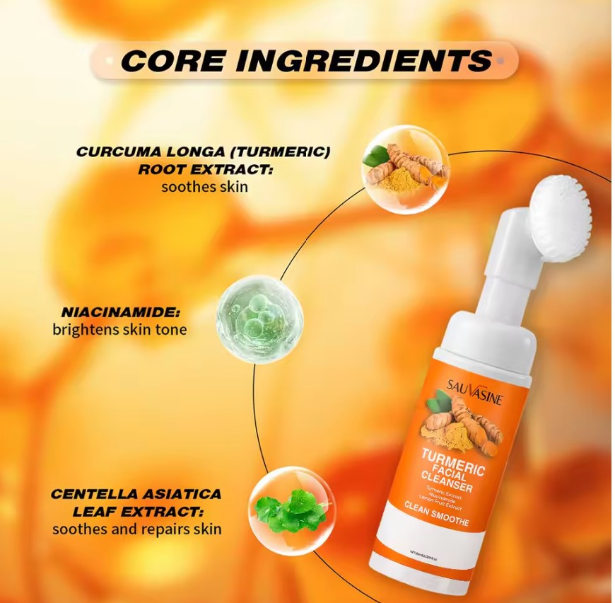 Turmeric Facial Cleanser – Anti Acne, Oil Control & Blackhead Remover