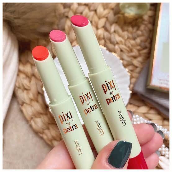 Pixi LipGlow Tinted Lip Balm - Hydrate & Nourish Your Lips - Set of 3