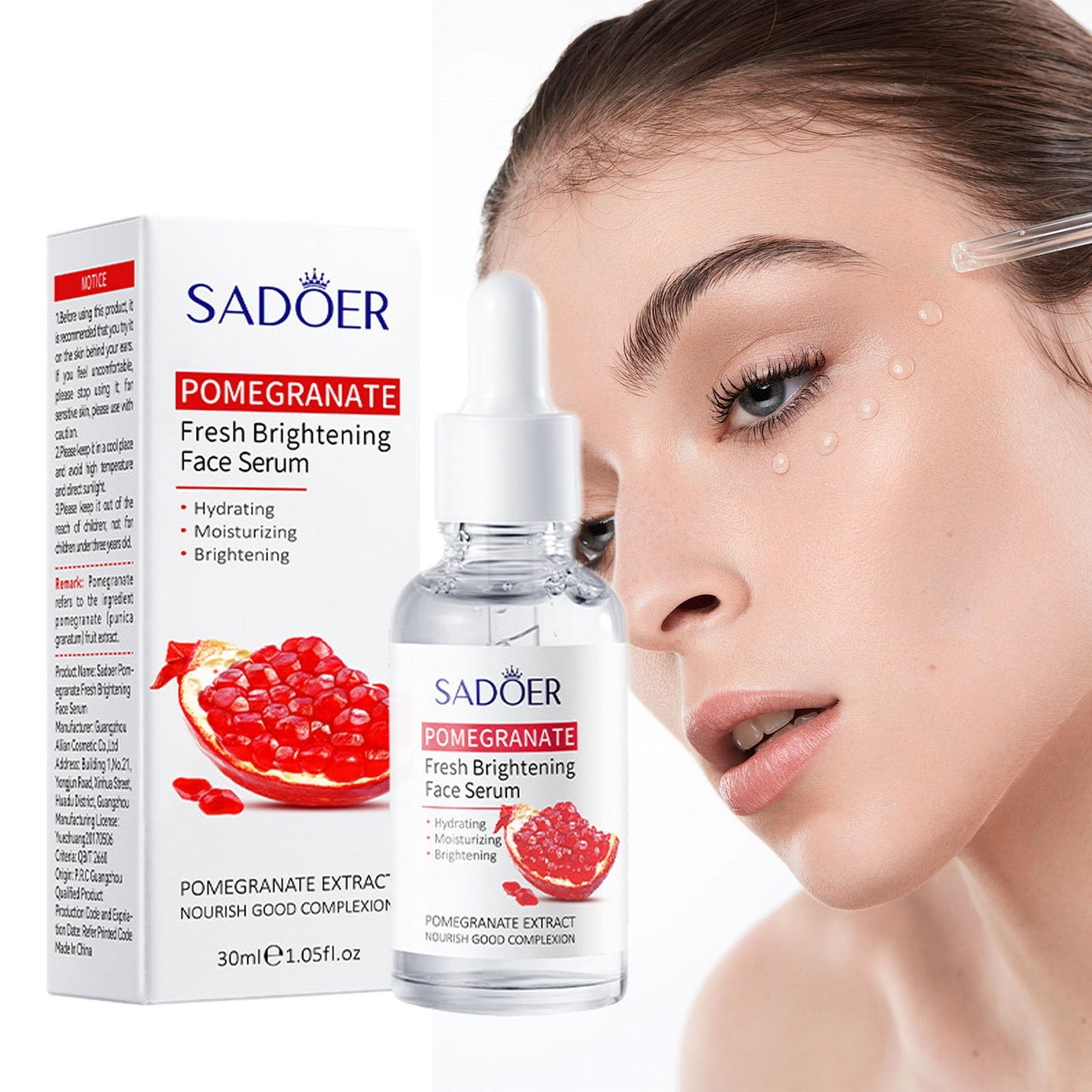 SADOER Pomegranate Fresh Brightening Face Serum